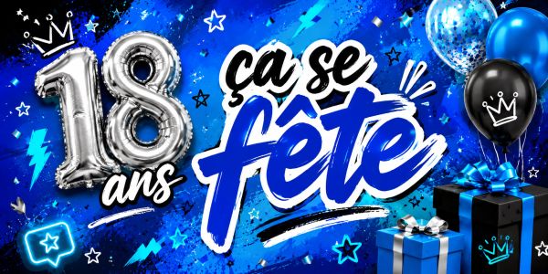 18 ans bleu